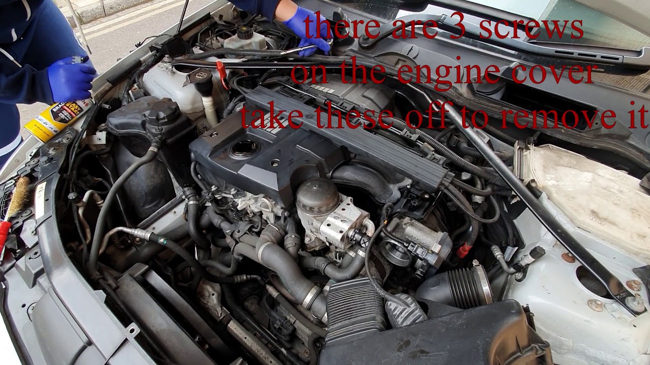 BMW 3 series Spark plug removal. - YouTube