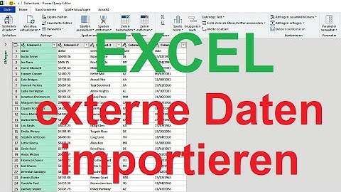 Excel 2019: CSV-Datei in Tabelle umwandeln - Power Query-Editor [importieren, externe Daten abrufen]