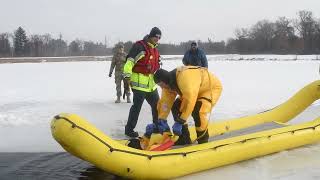 Fort McCoy Fire Department dive team conducts ice rescue training