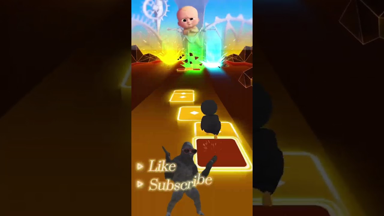 Boss baby dance monkey tiles hop EDM 