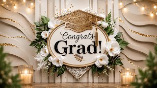Congratulations Graduate 🎓 | Elegant Graduation Ambience Background | 3 Hour Celebration 