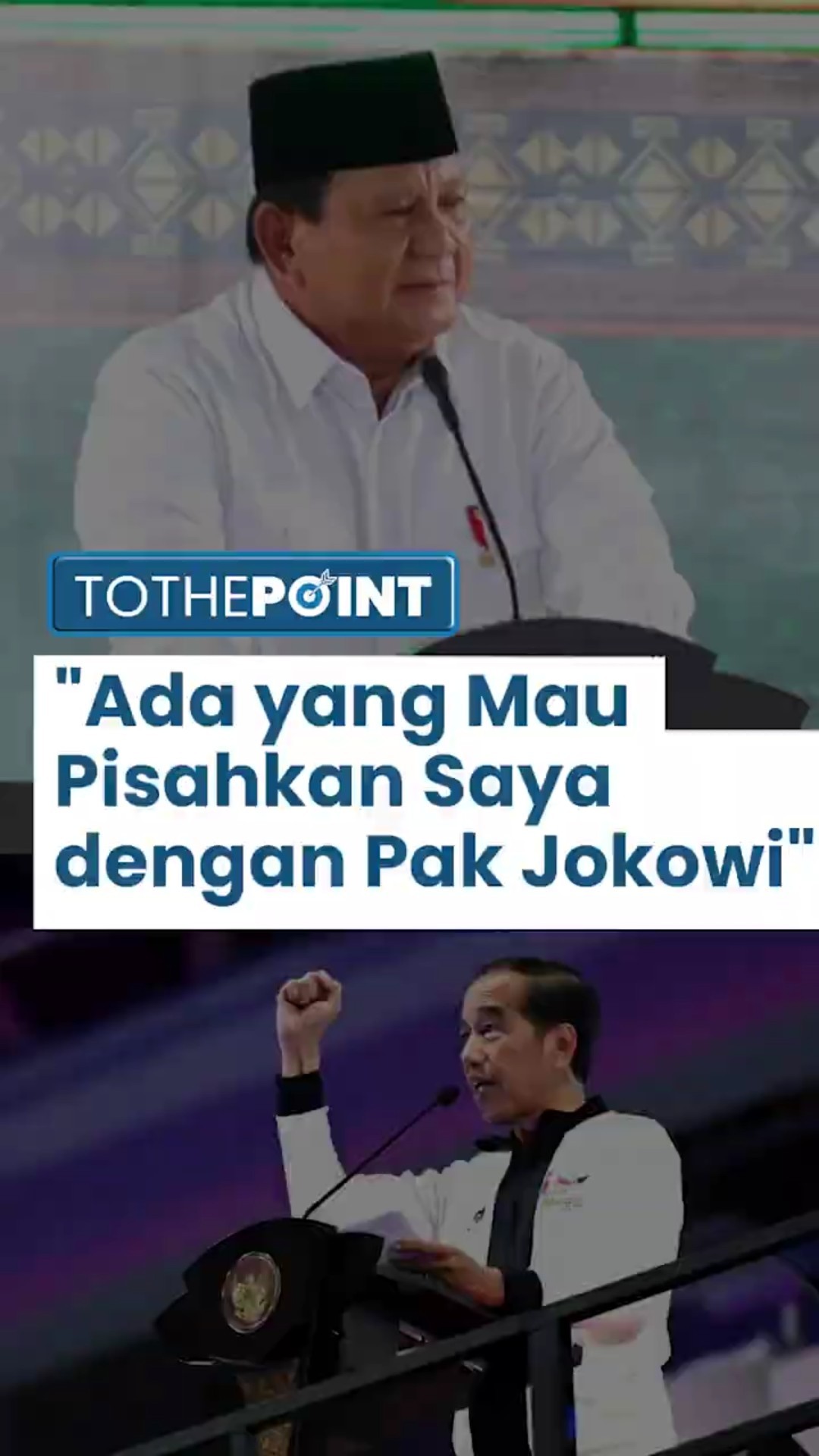 Anggap Lucu, Prabowo Ungkap Ada yang Ingin Pisahkan Dirinya dengan Jokowi: Nggak Usah Dihiraukan