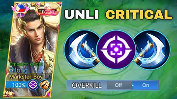 ZILONG WTF CRITICAL DAMAGE BUILD IS BACK!!🔥(overkill) | ZILONG BEST BUILD 2023 | MOBILE LEGENDS