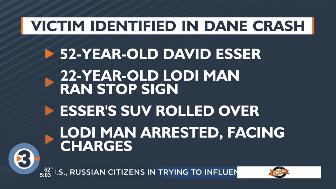 52-year-old man identified as victim in deadly crash in Dane - YouTube
