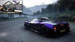 Pagani Zonda Cinque Roadster | Forza Horizon 5 | Logitech g29 gameplay #forzahorizon5 #steeringwheel