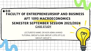 G11 AFT 1093 MACROECONOMICS - Case Study