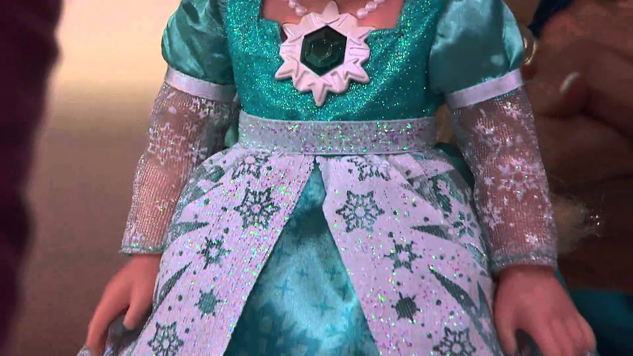 Disney's Frozen Singing Elsa Doll with Lightup Dress and Olaf with Pat