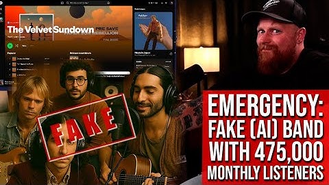 Music is DEAD... | The Fake (AI) Band With 475,000 Monthly Listeners on Spotify - The Velvet Sundown