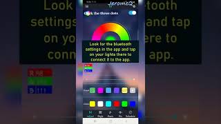 How To Install Bluetooth LED RGB Strip Light App to Your Smartphone #shorts