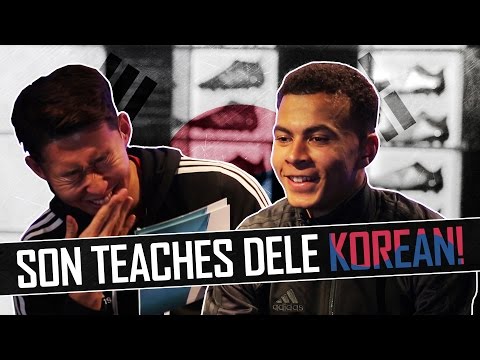 Heung-Min Son teaches Dele Alli Korean! 🇰🇷