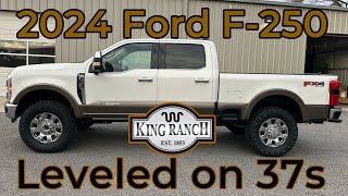 2024 Ford F-250 King Ranch 2.5' Leveled on 37s-CUSTOM Covert Edition