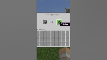 How to Make Polished Tuff Stairs With a Stone Cutter in Minecraft #Shorts