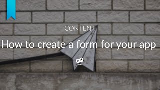 How to create a form | GoodBarber Classic Apps Tutorials
