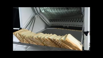 Q31B Bread Slicer Working Video, 31pcs for each time, and with bread thickness of 12mm!