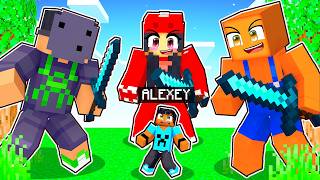 XEY PEQUENO vs 4 ASSASSINOS no Minecraft