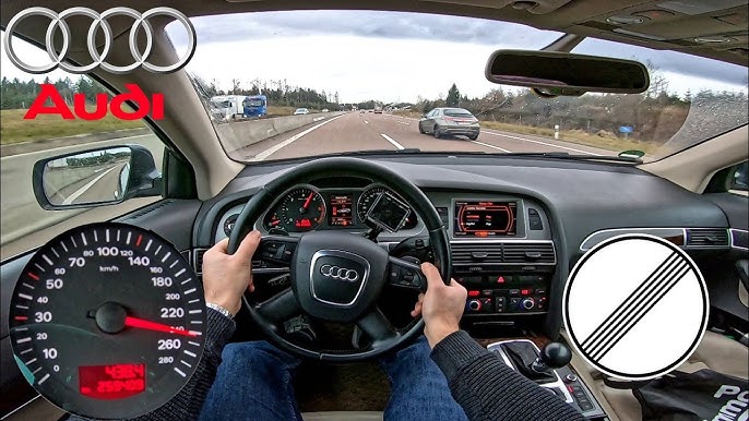 Audi A6 C6 ABT 310hp drive on German Highway ( Autobahn ) 