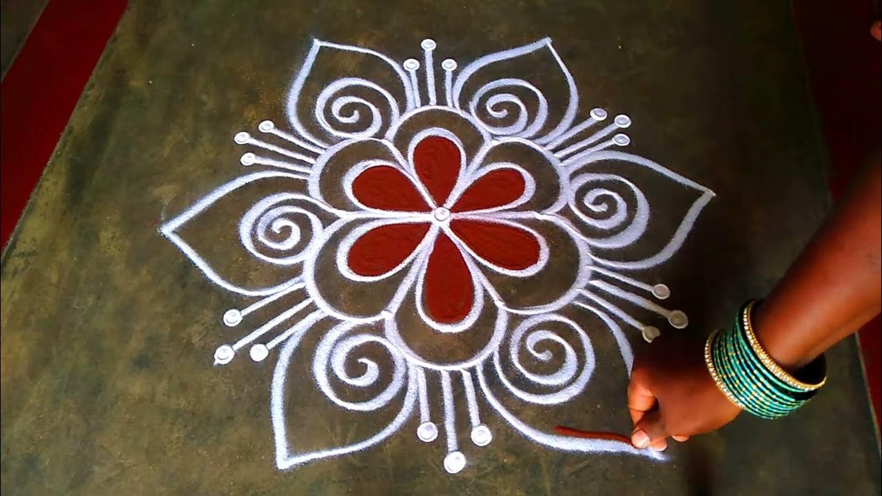 Radhasaptami special radham muggulu Thai madham kolam easy radham ...