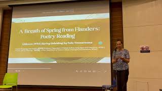 〈Uitkoom（Spring Unfolding）〉｜ 台文系賀安娟教授 法蘭德斯語朗讀｜台師大音樂會