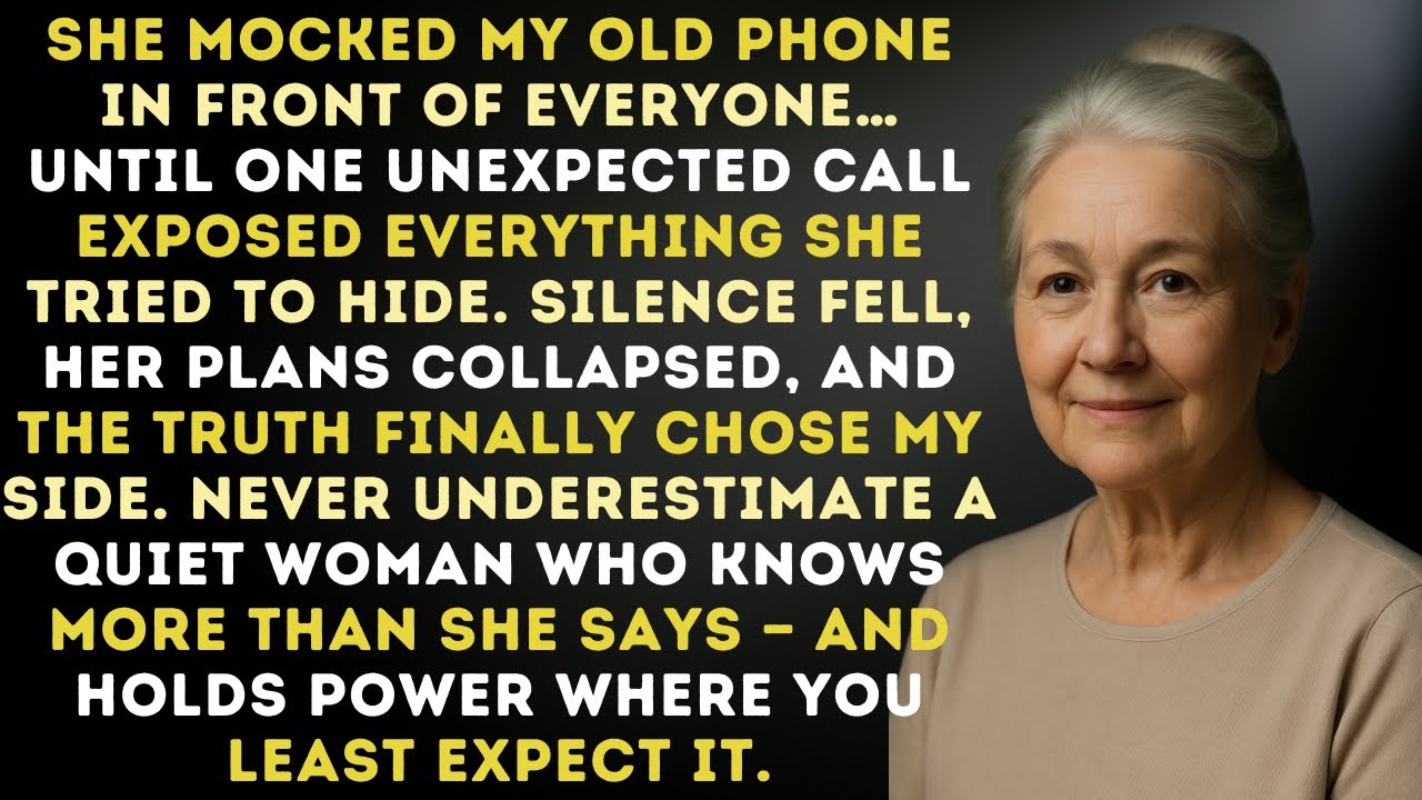My Daughter-In-Law Laughed at My Old Phone — But One Unexpected Call Silenced Her Completely