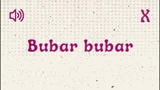 Bubar Bubar - Sound Effect Indonesia