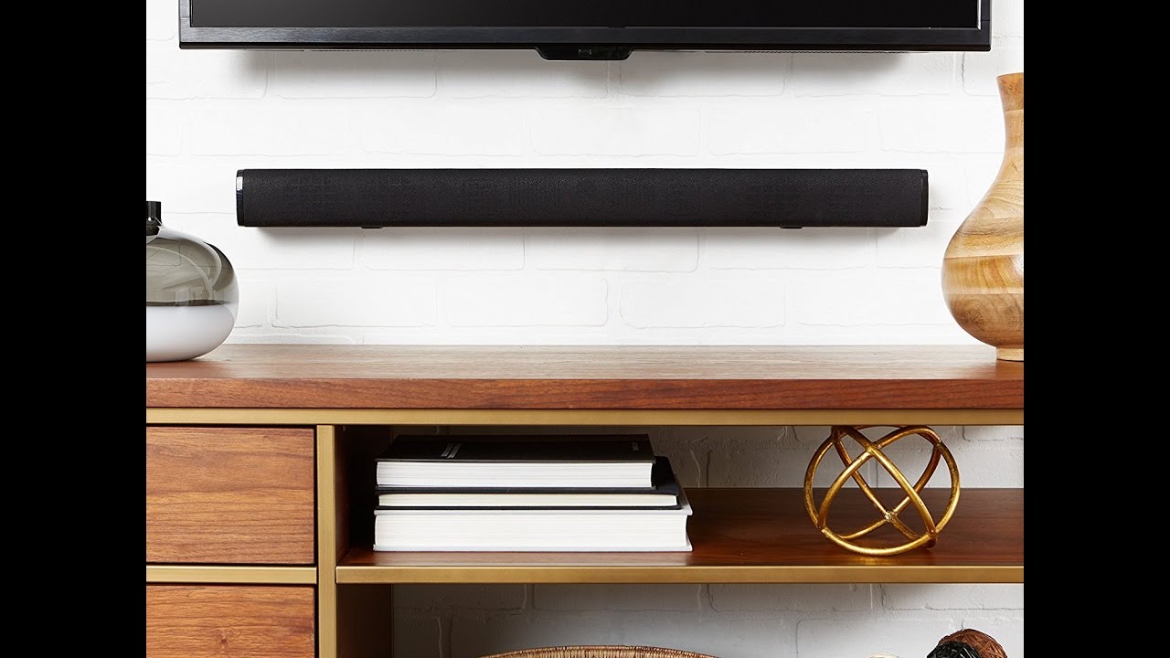 Review of AmazonBasics 2 0 Channel Bluetooth Sound Bar 1080p YouTube