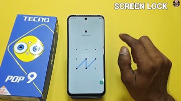 How To Set Screen Lock Tecno POP 9 | Tecno POP 9 में Finger Lock कैसे लगायें
