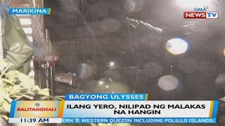 Bt: Ilang Yero, Nilipad Ng Malakas Na Hangin Sa Marikina
