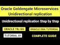 Oracle goldengate microservices unidirectional replication step by step