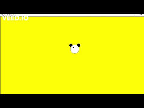 #Python make panda / #panda turtle python / #viral #short #video