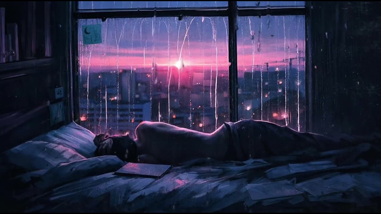 Rainy Night City View 🌧️ Soft Sleep Ambience for Deep Relaxation & Peaceful Rest