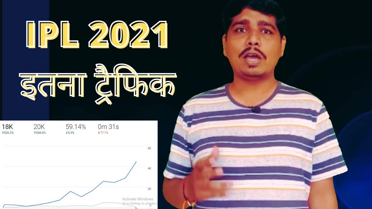 IPL 2021 इतना ट्रैफिक | IPL event blogging and traffic