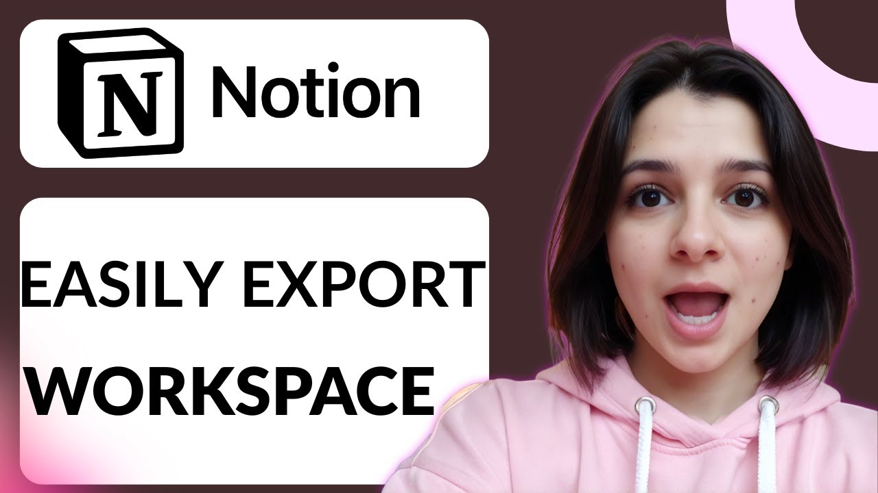How To Export Notion Workspace | Step-by-Step Beginner Guide - YouTube
