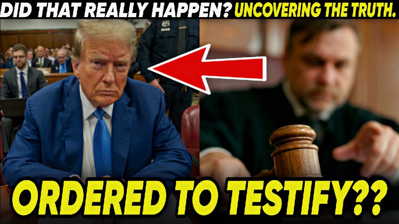 Trump "ORDERED TO TESTIFY" Under Oath? The "Final Appeal" Truth | is it really true?