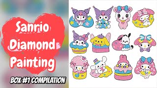Cute Sanrio Diamond Stickers Compilation Cinnamoroll My Melody Kuromi Pochacco #diamondpainting
