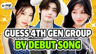 GUESS 4TH GEN GROUP BY DEBUT SONG 🎵👯‍♂️ |KPOP GAMES 🎮 KPOP QUIZ 💙|