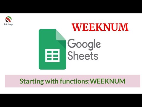 Google Sheets:WEEKNUM - YouTube