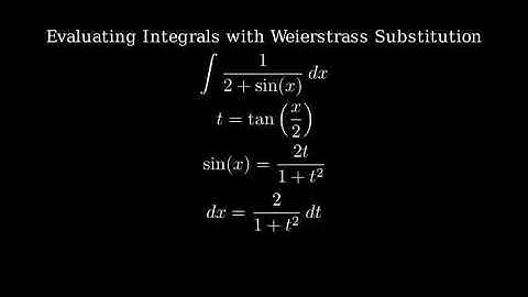 Integral of 1/(2+sin(x)) (Weierstrass substitution + substitution)