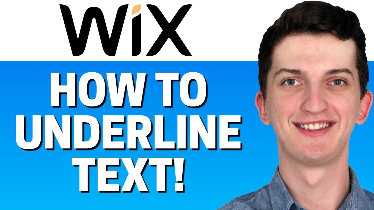 How To Underline Text In Wix - YouTube