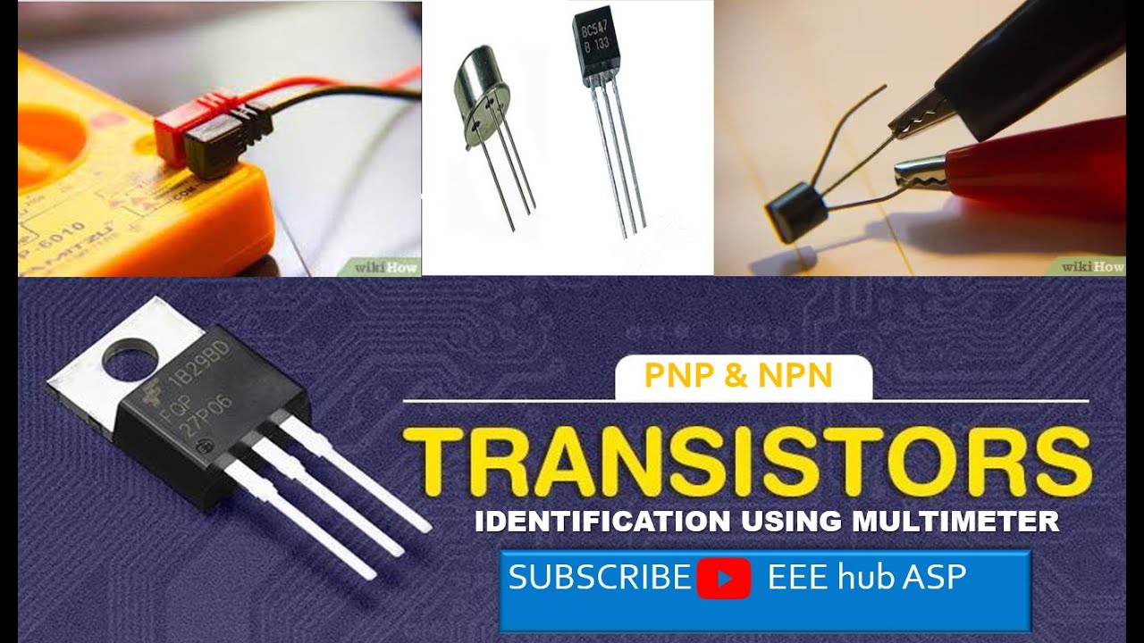PNP and NPN Transistor identification using Multi meter (malayalam