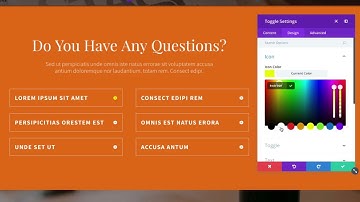 The Divi Toggle Module