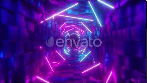 Abstract Flying in Futuristic Corridor | Motion Graphics - Envato elements