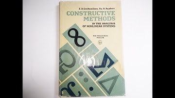 Mir Books Go Through #18 Constructive Methods in the Analysis of Nonlinear Systems ( Soviet Math )
