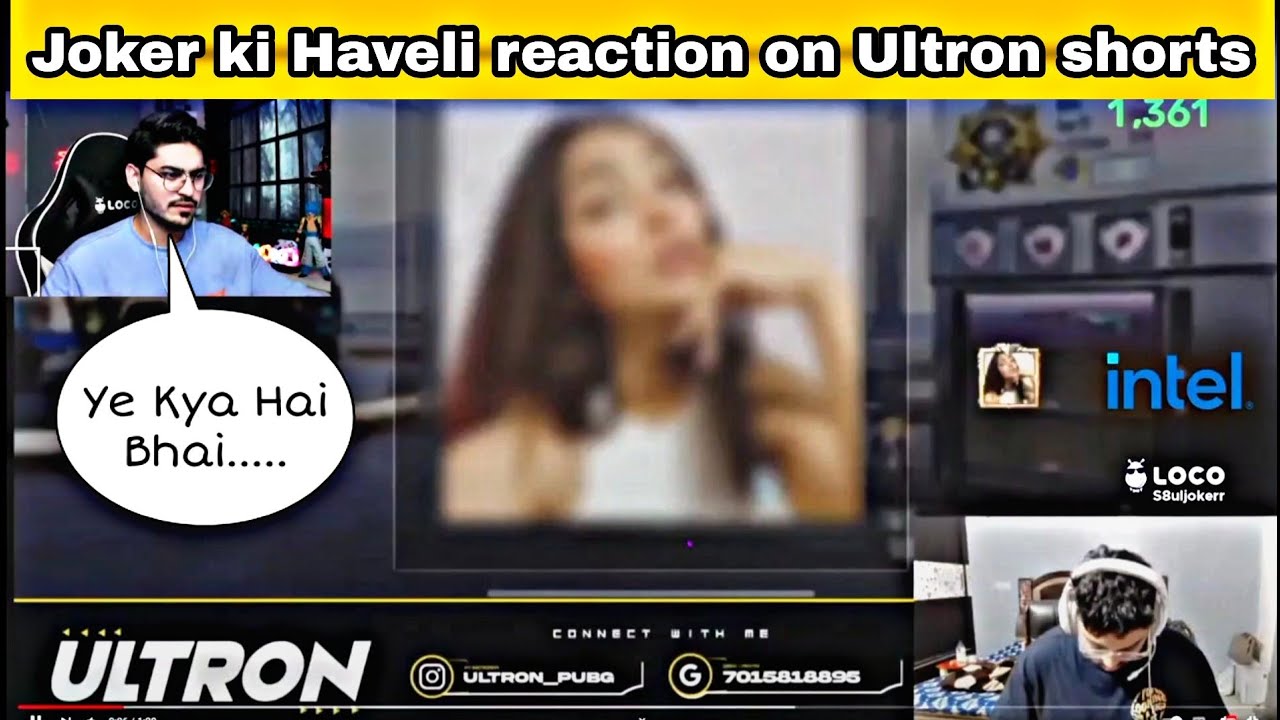@Jokerkihavelii Reaction On @ULTRONShorts 😂 l Joker Ki Haveli Reaction ...