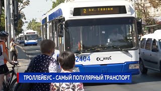 Троллейбус - самый популярный транспорт