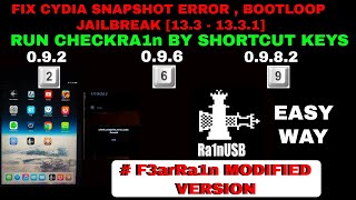 Ra1Nusb - F3Arra1N Version, Fix Cydia Error Check Snapshot Error Code General, Jailbreak 12, 13, 14