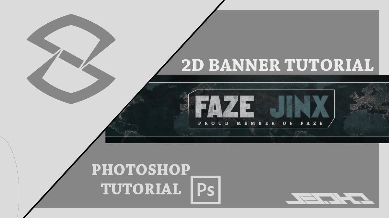 Photoshop Tutorial | How to Create a Clean 2D Banner w/SesO