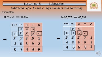 L.No.-5  Ex.-3 Q.-1 SUBTRACTION