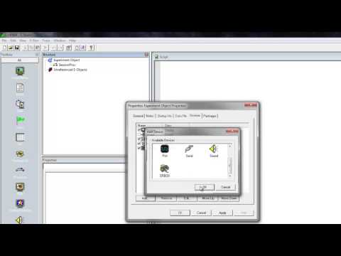 Tutoriel logiciel E-Prime : Interface