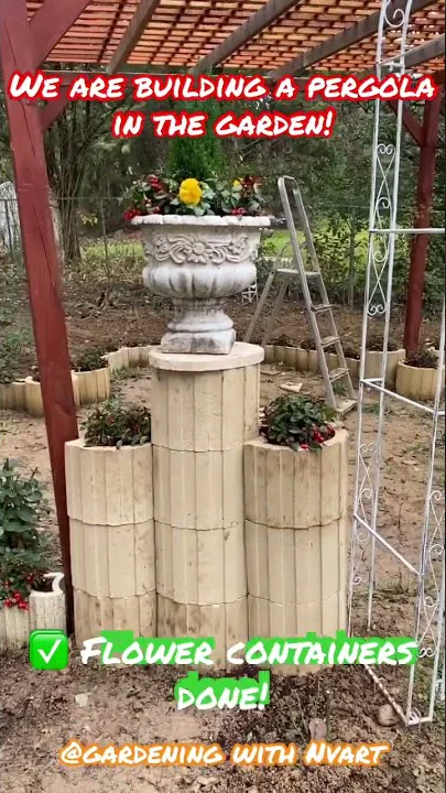 Planting containers for the pergola project!  #sho...