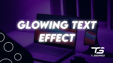 Glowing Text Effect | Neon Text Effect | Pixellab Glowing Text Editing || T Graphics